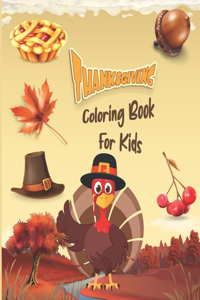 Thanksgiving Coloring Book For Kids