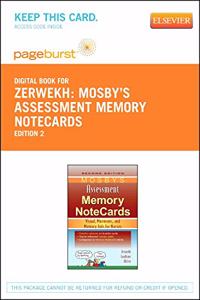 Mosby's Assessment Memory Notecards - Elsevier eBook on Vitalsource (Retail Access Card)