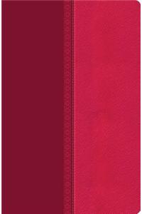 NKJV, Ultraslim Reference Bible, Large Print, Leathersoft, Pink, Indexed, Red Letter Edition