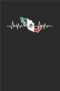Mexico Flag - Heartbeat