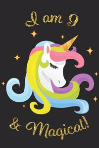 Unicorn Journal I am 9 & Magical!