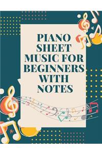 Piano Sheet Music for Beginners with Notes