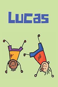 Lucas Personalized Sketchbook Journal Notebook