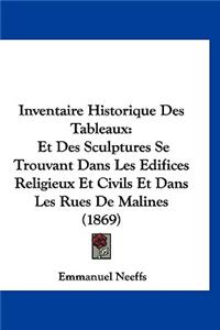 Inventaire Historique Des Tableaux