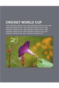 Cricket World Cup: 1975 Cricket World Cup, 1979 Cricket World Cup, 1983 Cricket World Cup, 1987 Cricket World Cup, 1992 Cricket World Cup