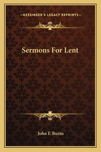 Sermons For Lent