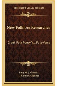 New Folklore Researches