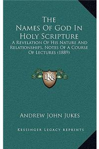 Names Of God In Holy Scripture