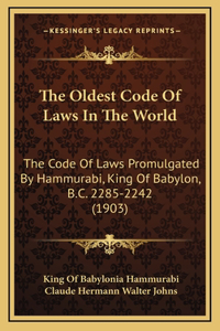 Oldest Code Of Laws In The World
