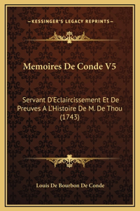 Memoires De Conde V5