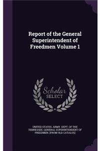 Report of the General Superintendent of Freedmen Volume 1