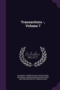 Transactions -, Volume 7