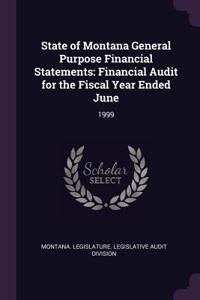 State of Montana General Purpose Financial Statements