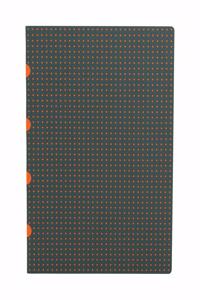 Grey on Orange / Grey on Orange Paper-Oh Cahier Circulo A4 Gridded