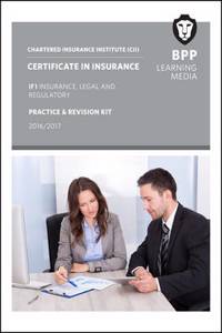 CII Certificate in Insurance IF1 Insurance, Legal and Regula