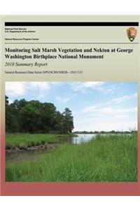 Monitoring Salt Marsh Vegetation and Nekton at George Washington Birthplace National Monument