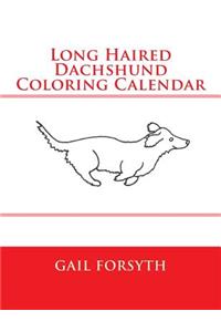 Long Haired Dachshund Coloring Calendar