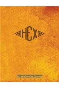 Hexagonal Graph Paper Notebook 1/2 inch hexagons - 160 pages