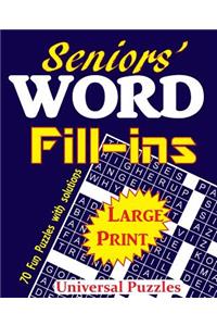 Seniors' Word Fill-ins