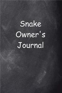 Snake Owner's Journal Chalkboard Design