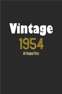 Vintage 1954 Notebook All Original Parts Gift