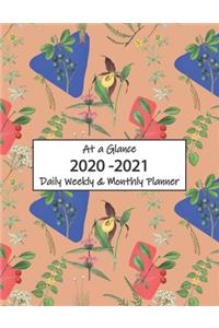 At a Glance 2020-2021 Daily Weekly & Monthly Planner