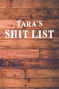 Tara's Shit List: Dot Bullet Wood Notebook/Journal