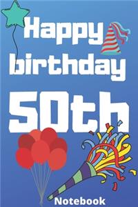 Happy birthday 50th notebook