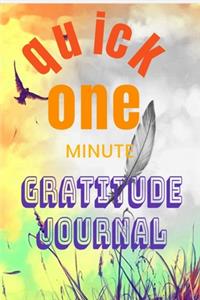 quick one minute gratitude journal