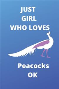 just girl who loves peacocks OK gratitude journal
