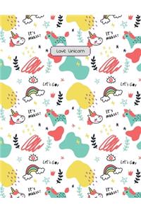 Magical Unicorn #05, Unicorn Wide Ruled Notebook for kids, Journal for Kids Ages 7-12, Kids diary books