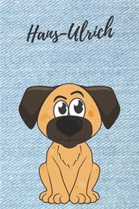 personalisiertes Notizbuch Hunde / Malbuch / Kritzelbuch / Tagebuch / Notizheft / Journal / DIN A5 / Geschenke Hans-Ulrich