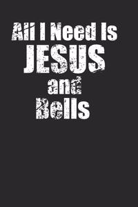 Bell Player Christians Notebook 120 Blank Lined Pages Journal
