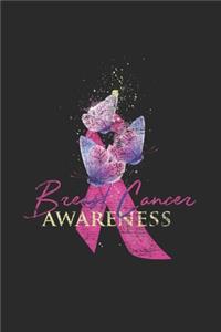Pink Ribbon With Butterfly