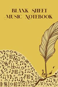 Blank Sheet Music Notebook