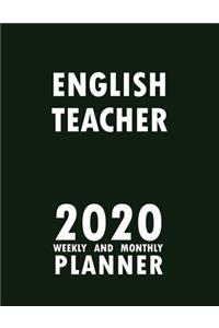 English Teacher 2020 Weekly and Monthly Planner