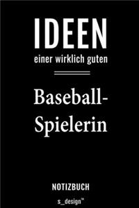 Notizbuch für Baseball-Spieler / Baseball-Spielerin