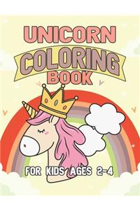 Unicorn Coloring Book for Kids Ages 2-4