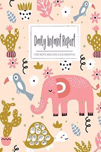 Daily Infant Report for boys and girl 0-6 Months