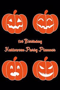 1st Birthday Halloween Party Planner