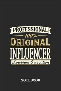 Professional Original Influencer Notebook of Passion and Vocation