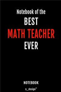Notebook for Math Teachers / Math Teacher