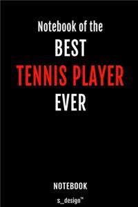 Notebook for Tennis Players / Tennis Player