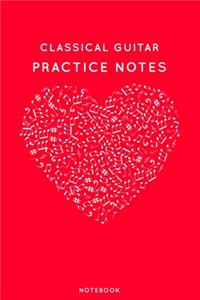 Classical guitar Practice Notes