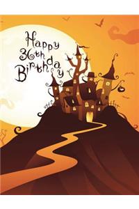 Happy 36th Birthday: Discreet Internet Website Password Organizer, Halloween Themed Birthday Gifts for 36 Year Old Men or Women, Son or Daughter, Grandson or Granddaughter, Father or Mother, Best Friend, Large Print Book, Size 8 1/2 X 11