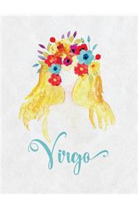 Virgo Zodiac Creative Notebook Journal