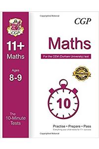 10-Minute Tests for 11+ Maths Ages 8-9 - CEM Test