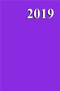 2019 Journal Violet Color Simple Plain Violet