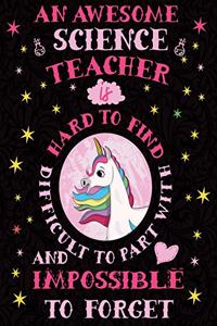 An Awesome Science Teacher Is Hard to Find Difficult to Part with and Impossible to Forget