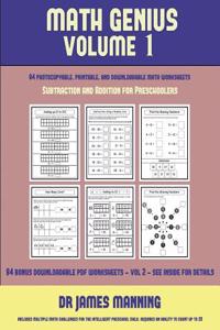 Subtraction and Addition for Preschoolers (Math Genius Vol 1)